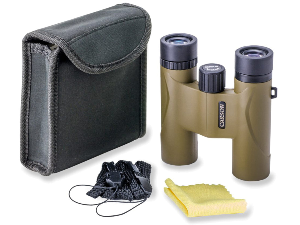 Carson Stinger 10x25mm Compact Binocular Matte Brass