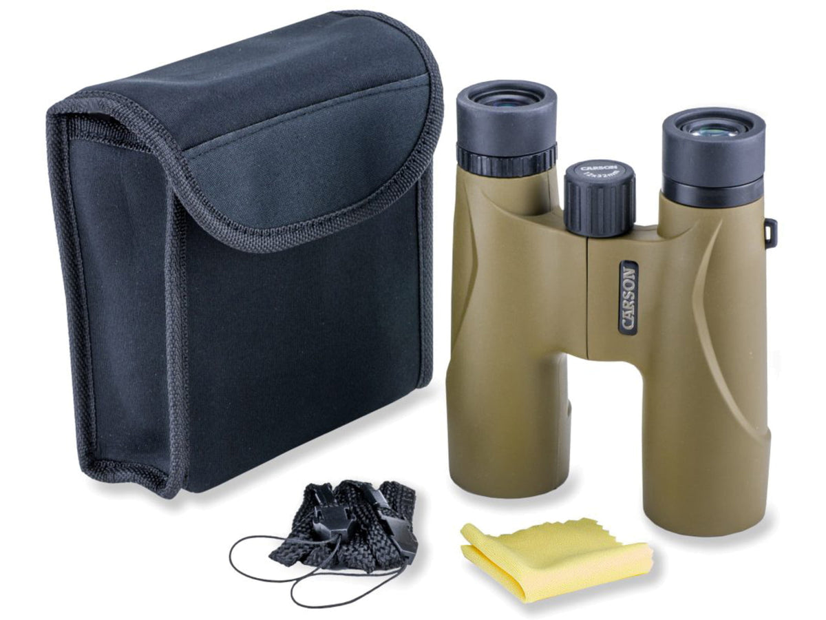 Carson Stinger 12x32mm Compact Binocular Matte Olive Green HW-232