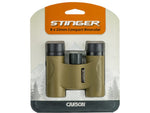 Carson Stinger 8x22mm Compact Binoculars Matte Brass HW-822