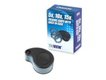 Carson TriView 5x / 10x / 15x Folding Loupe with Built-in Case