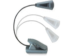 Carson Ultra-Bright Fully Adjustable 6 LED Book Light Grey FL-66