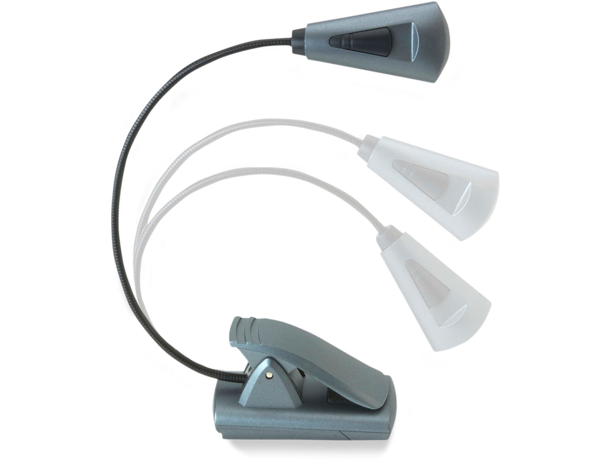 Carson Ultra-Bright Fully Adjustable 6 LED Book Light Grey FL-66