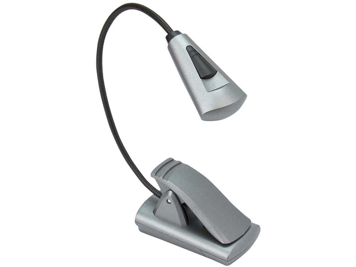 Carson Ultra-Bright Fully Adjustable 6 LED Book Light Grey FL-66