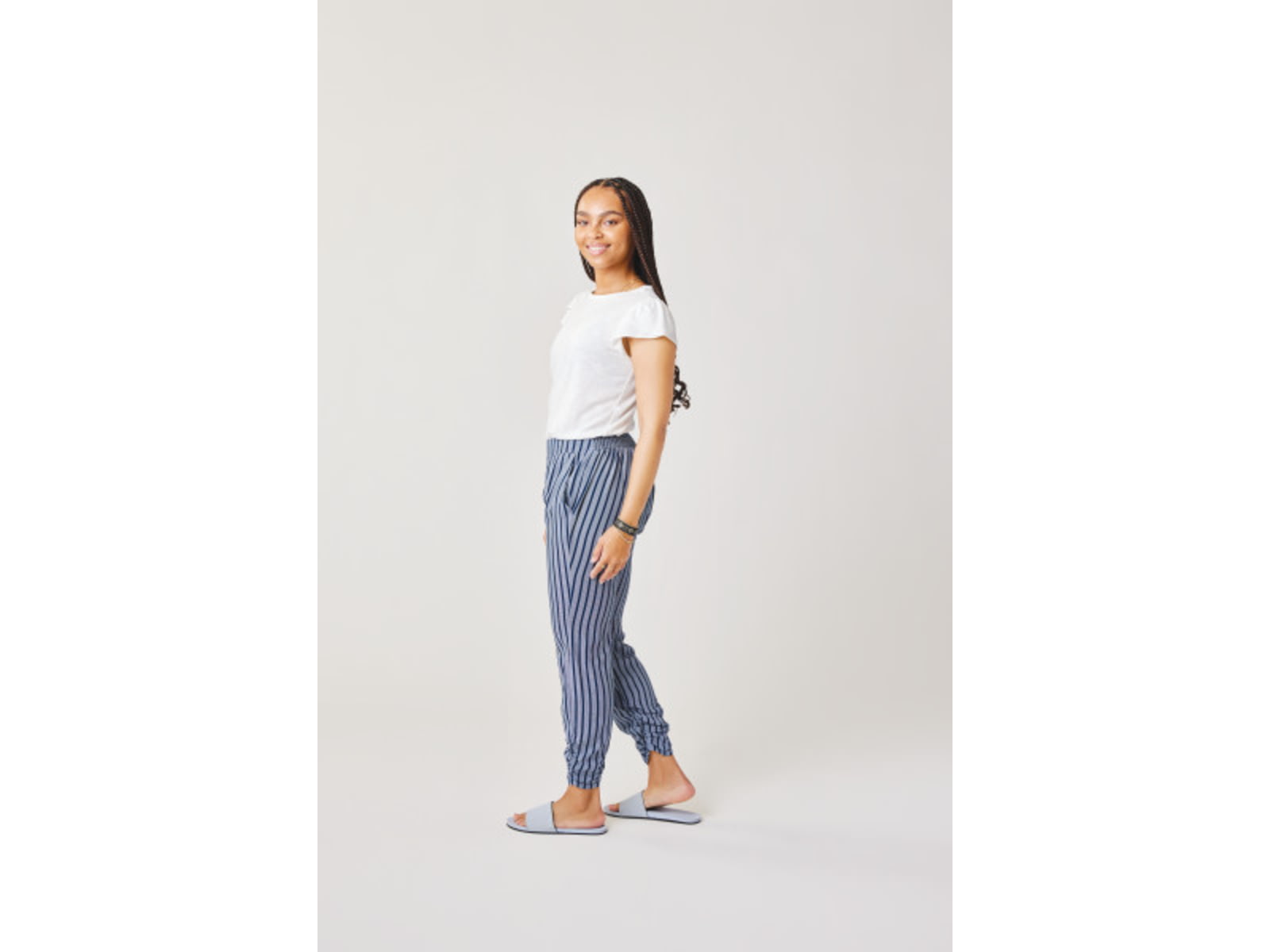Carve Designs Avery Beach Pant - Womens Navy Stripe Medium