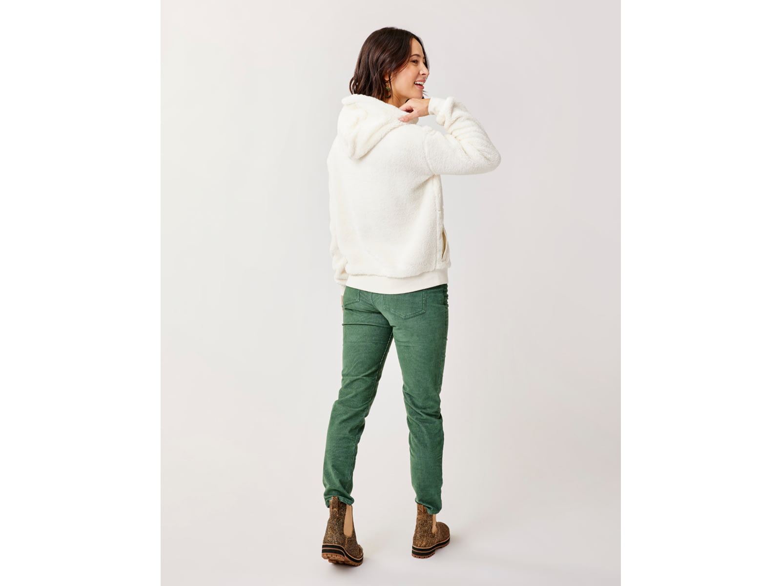Carve Designs Brie Sherpa Hoodie - Women's Birch