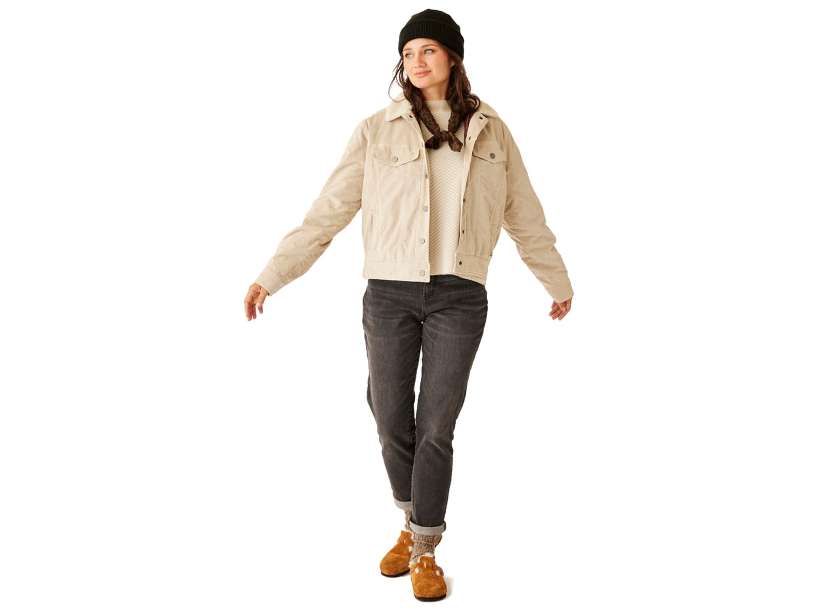 Carve Designs Rhea Buttercord Jacket - Women's Cement