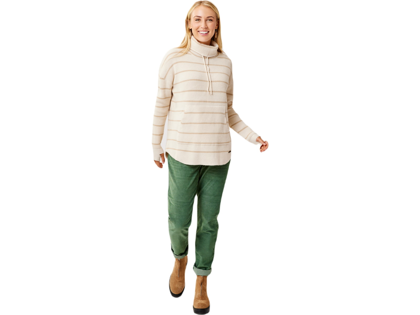 Carve Designs Rockvale Sweater - Women's Birch Mini Stripe