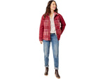 Carve Designs Vineyard Shacket - Women's Brick Plaid