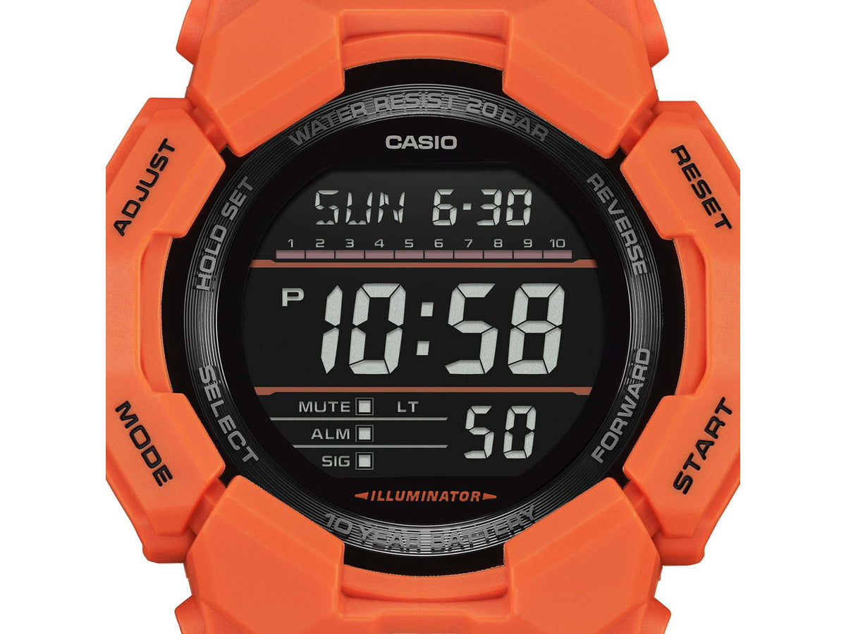Casio G-Shock Men's Digital Movement Watch 52 mm Case Diameter Resin Red Bio-based Resin