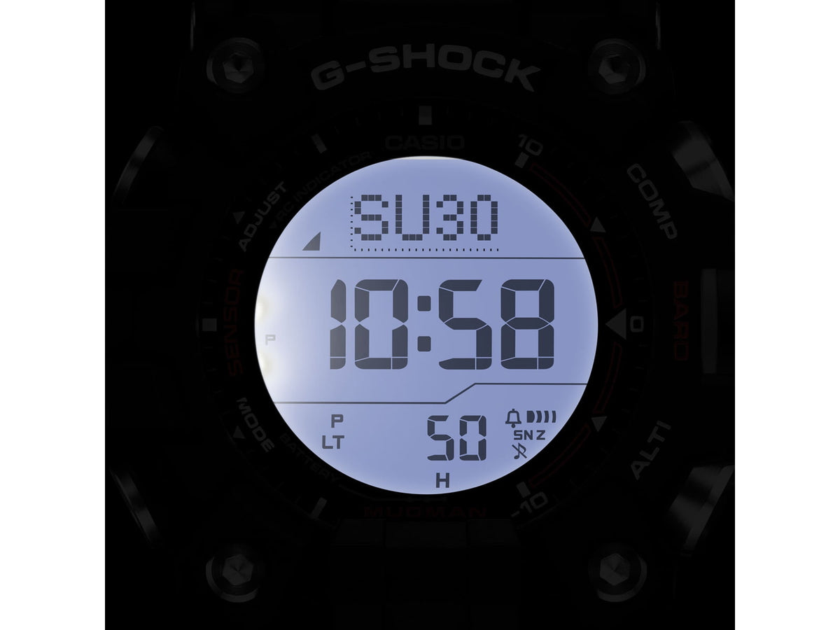 Casio G-Shock Mudman Triple-Sensor Solar Power Watch - Men's Black