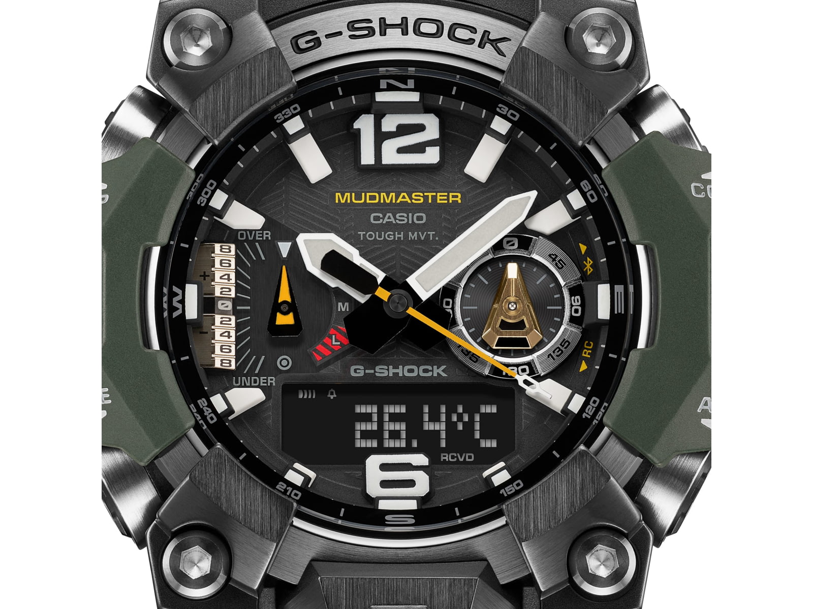 Casio G-Shock Mudmaster Triple-Sensor Solar Watch - Men's Green