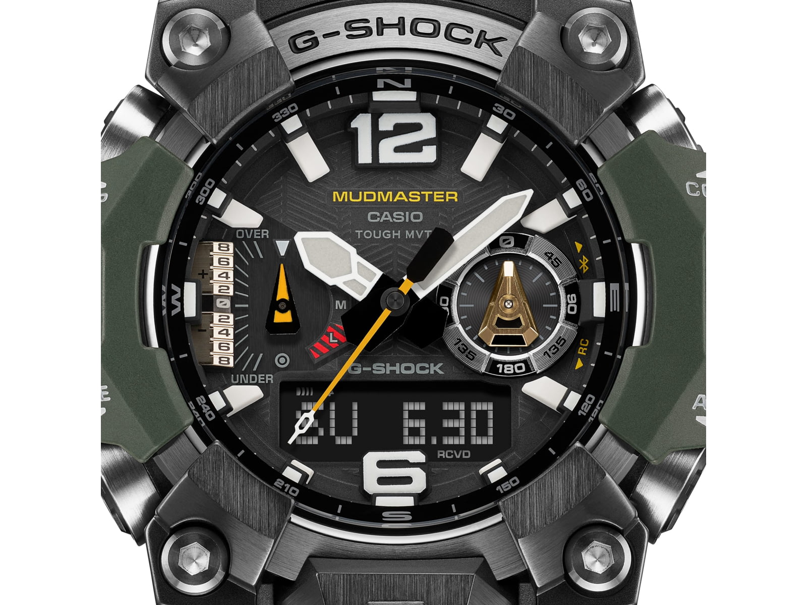 Casio G-Shock Mudmaster Triple-Sensor Solar Watch - Men's Green