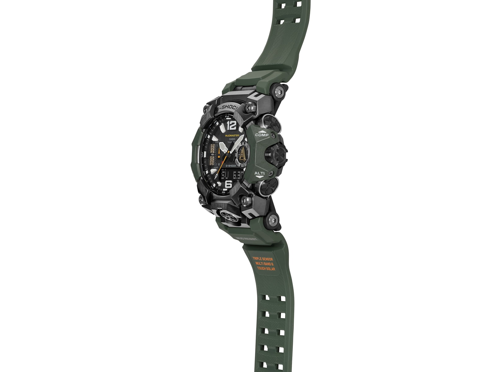 Casio G-Shock Mudmaster Triple-Sensor Solar Watch - Men's Green