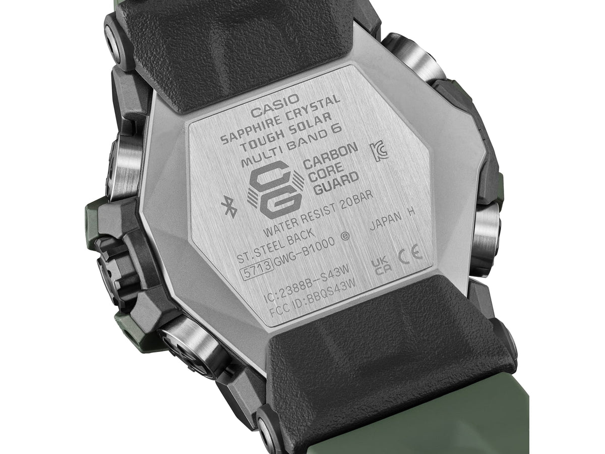 Casio G-Shock Mudmaster Triple-Sensor Solar Watch - Men's Green