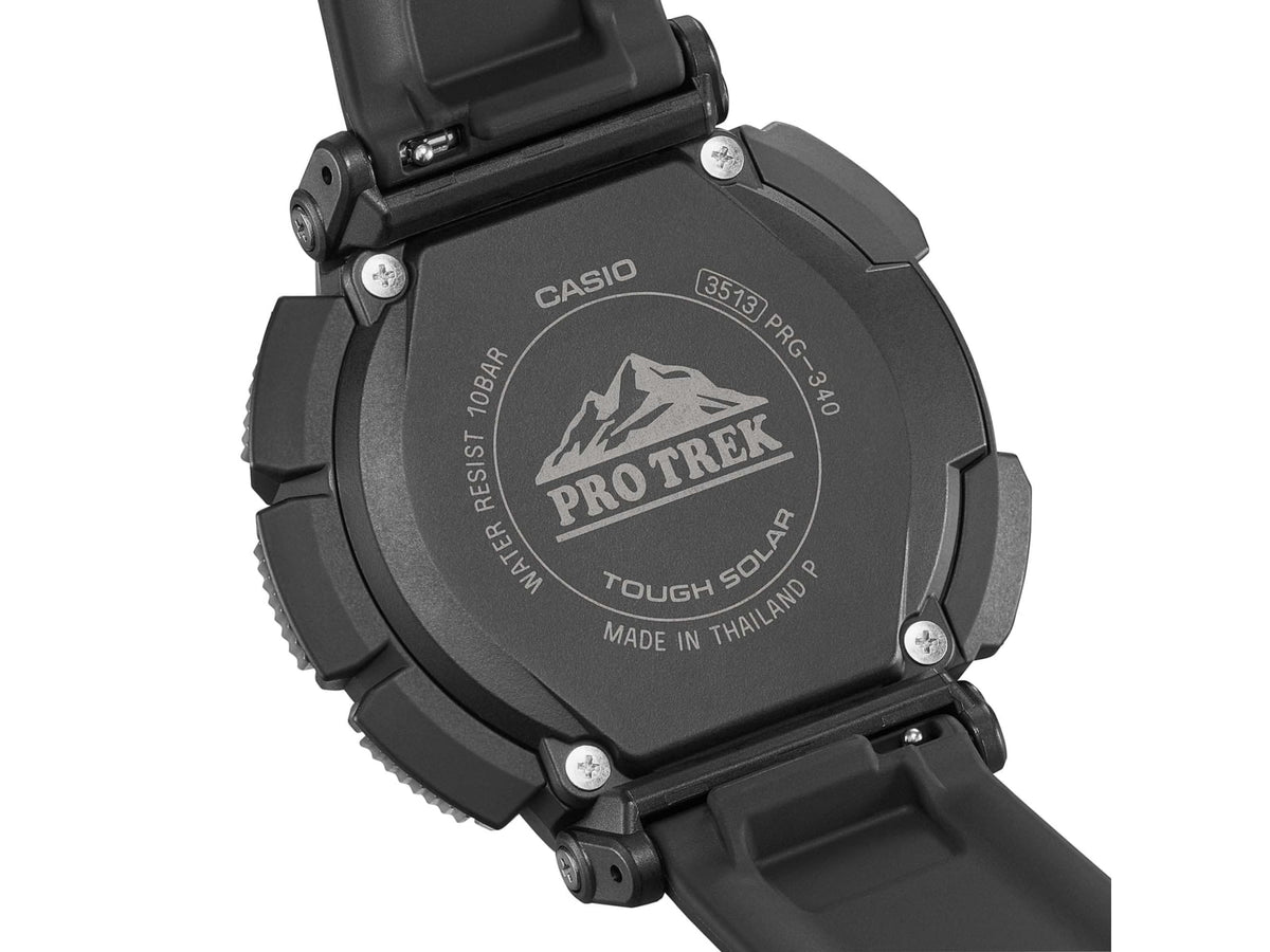 Casio Outdoor Casio Pro Trek Solar Watch Triple Sensor Watching Featuring an Altimeter Barometer Digital Compass Thermometer and 100M WR - Men's