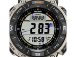 Casio Outdoor Casio Pro Trek Solar Watch Triple Sensor Watching Featuring an Altimeter Barometer Digital Compass Thermometer and 100M WR Titanium Band