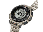 Casio Outdoor Casio Pro Trek Solar Watch Triple Sensor Watching Featuring an Altimeter Barometer Digital Compass Thermometer and 100M WR Titanium Band