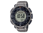Casio Outdoor Casio Pro Trek Solar Watch Triple Sensor Watching Featuring an Altimeter Barometer Digital Compass Thermometer and 100M WR Titanium Band
