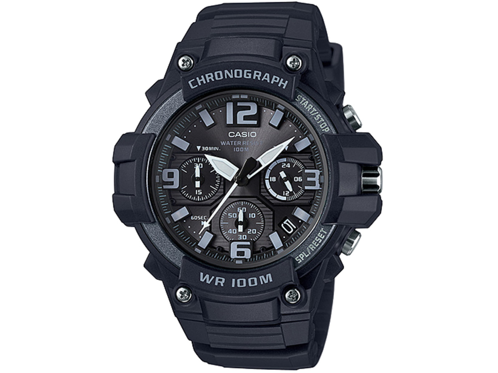 Casio Outdoor Mens Heavy Duty Sport Analog Chronograph Watch Black