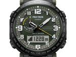 DEMO Casio PRO TREK Tough Solar Triple Sensor Watch - Men's Green