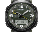 DEMO Casio PRO TREK Tough Solar Triple Sensor Watch - Men's Green