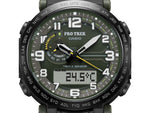DEMO Casio PRO TREK Tough Solar Triple Sensor Watch - Men's Green
