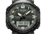 DEMO Casio PRO TREK Tough Solar Triple Sensor Watch - Men's Green