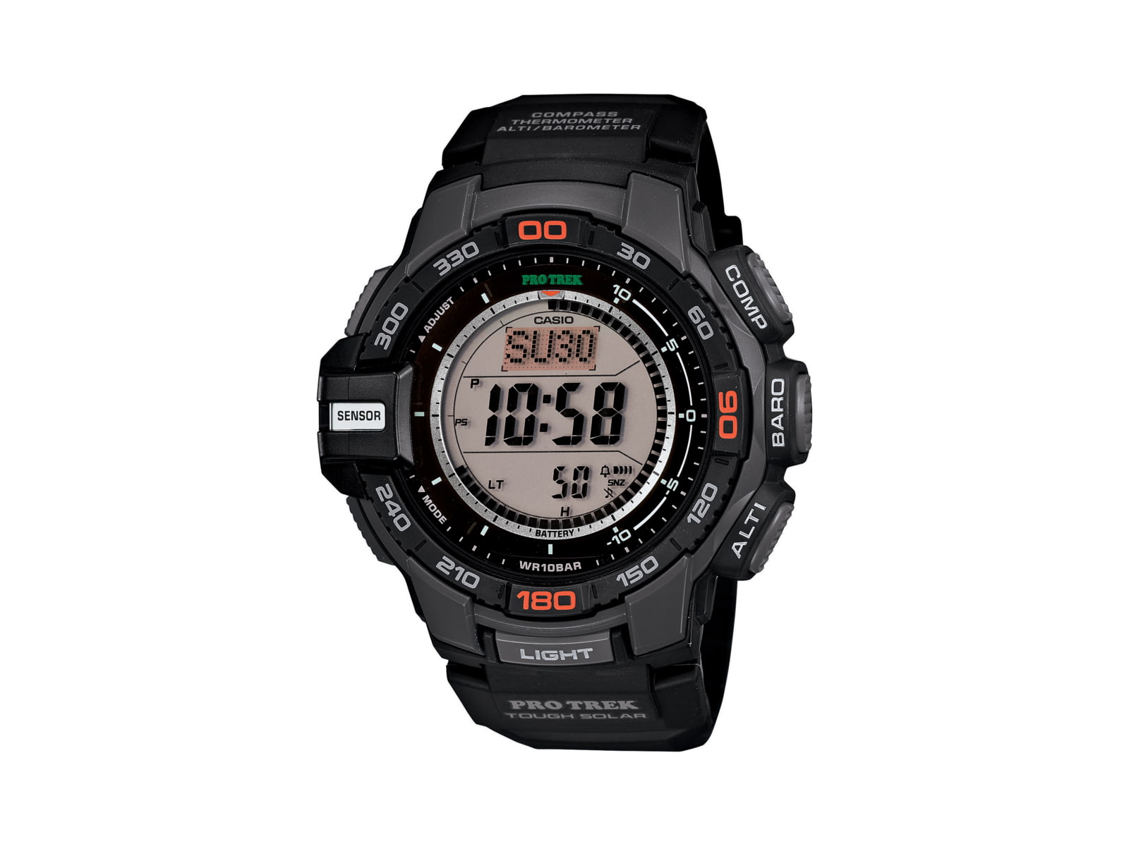 Casio ProTrek Tough Solar Triple Sensor Watch Black small