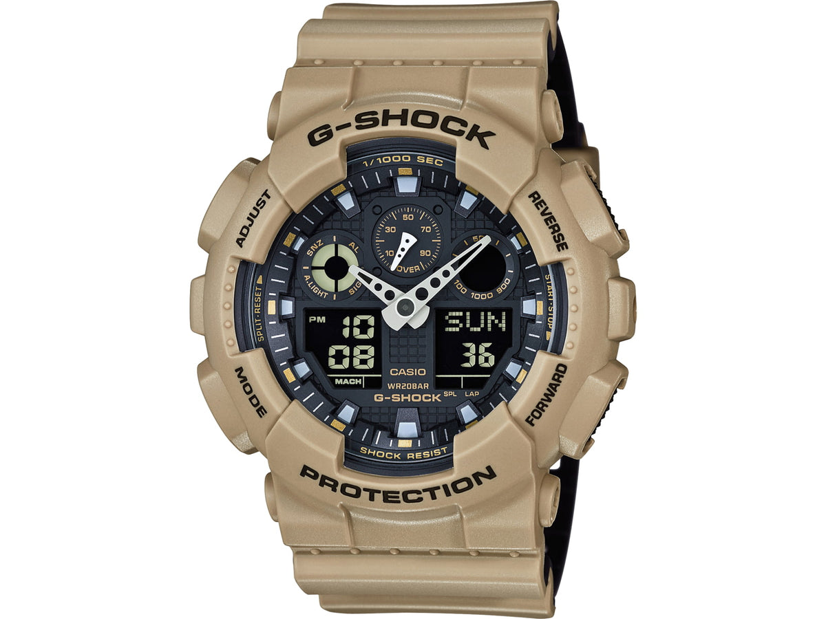 Casio Tactical G-Shock Analog-Digital Watch Tan Adjustable