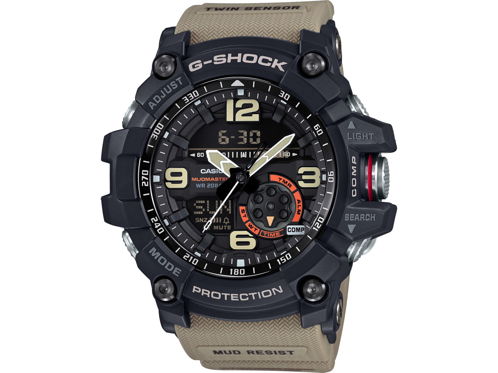 Casio Tactical Master of G Mudmaster Watch Brown Band Brown