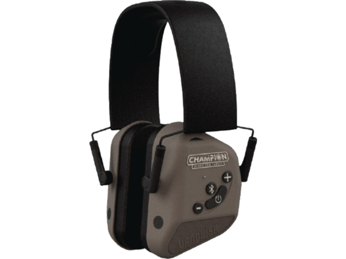 Champion Traps and Targets 40982 Vanquish Pro Elite Electronic Hearing Protection Earmuffs Gray - 40982