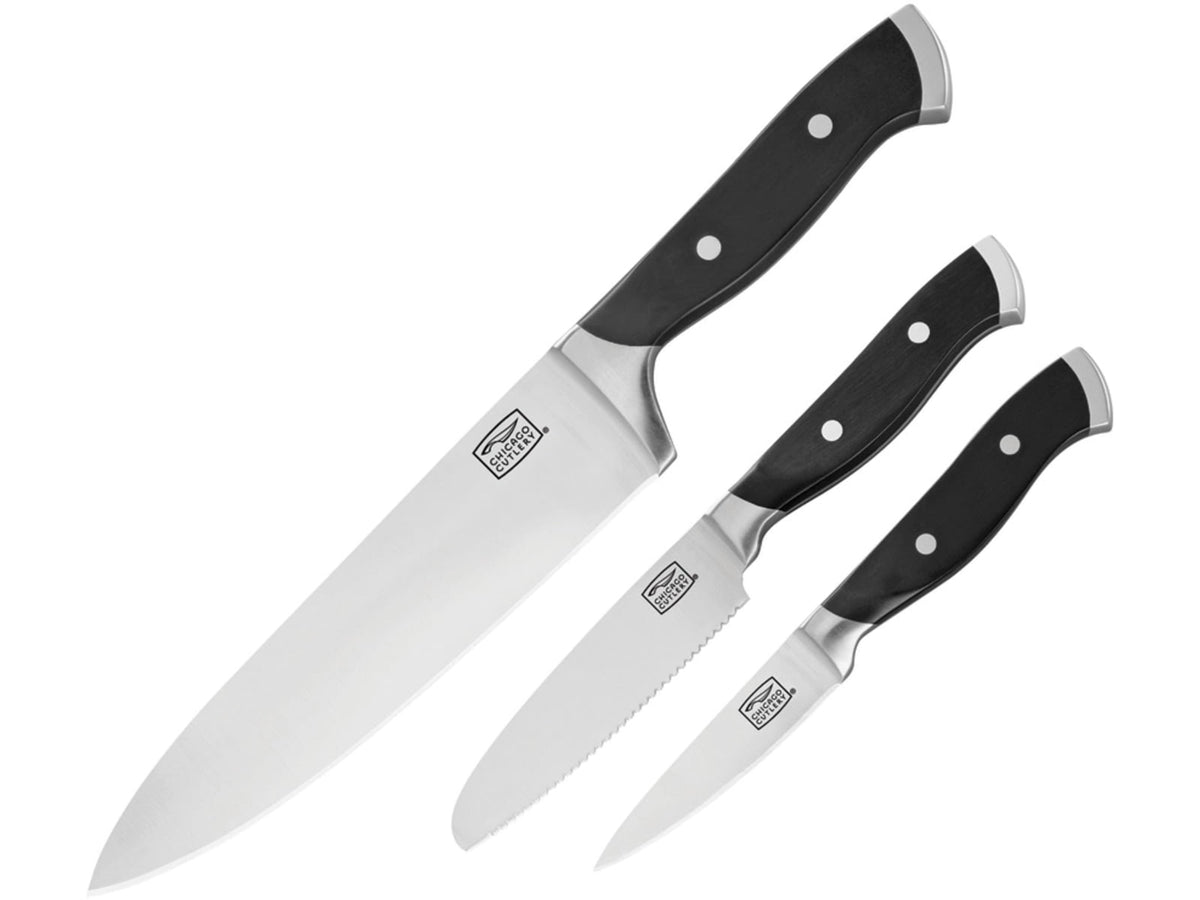Chicago Cutlery Armitage Triple Set Knife Black polymer handle 1132353