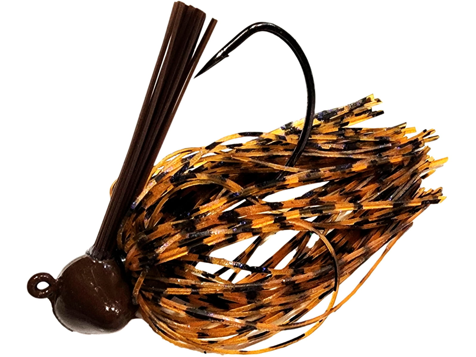 Chompers Skirted Football Jig 3/4 oz - 2 Pack Green Pumpkin