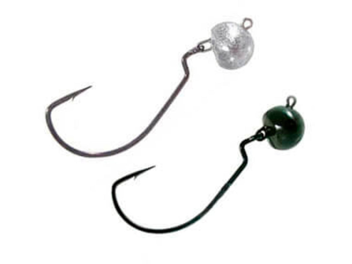 Chompers Wobblehead Football Jig 7/16 oz - 2 Pack Green Pumpkin