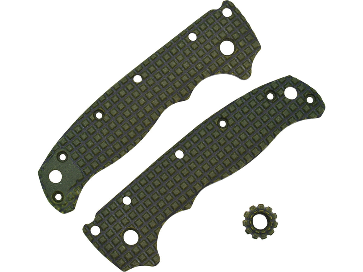Chroma Scales AD20.5 OD Green Frag Handle Scales Textured Nylon PA12 1005-0030-008-GA