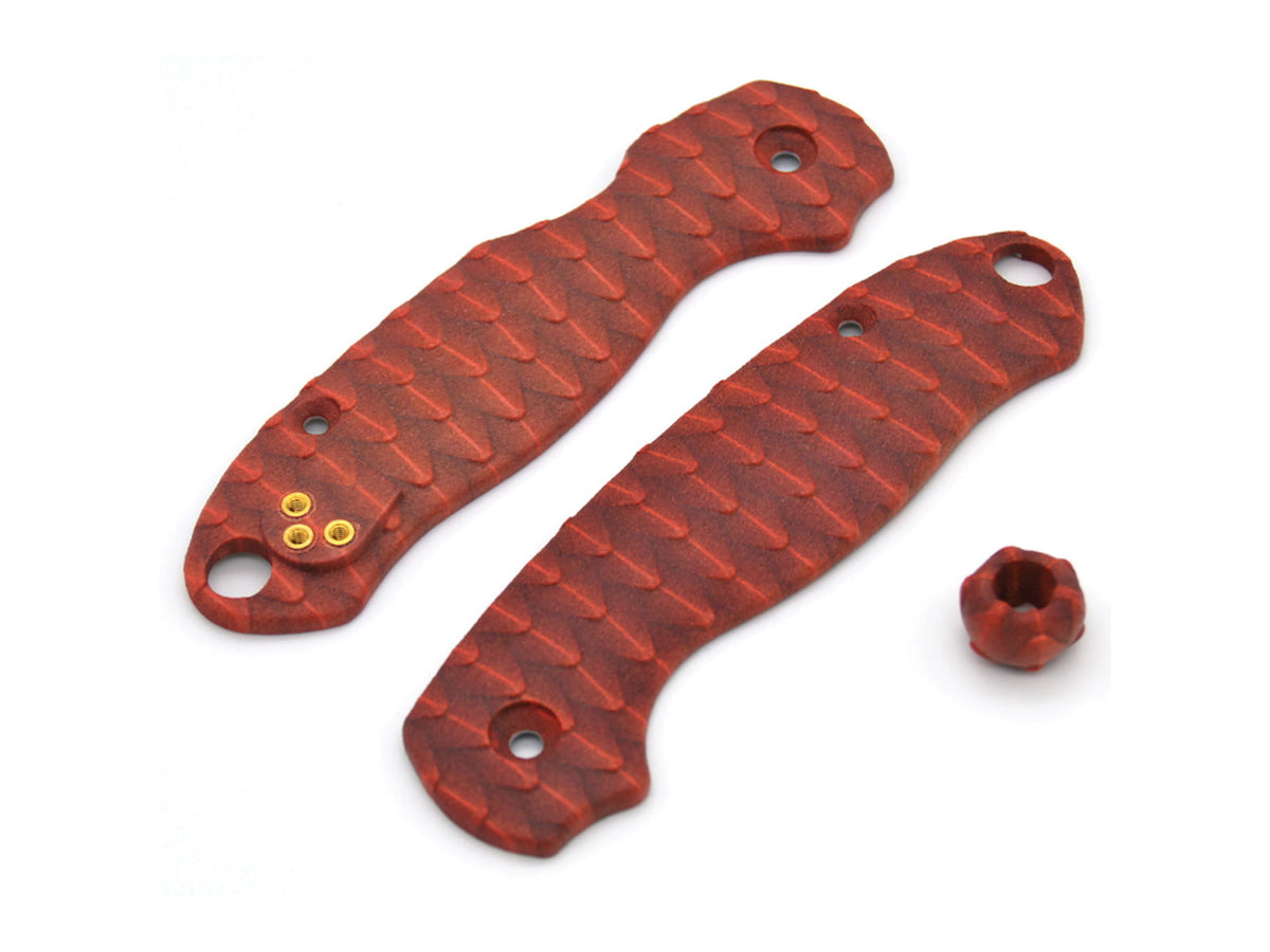Chroma Scales Para 3 Red Handle Scales Textured Nylon PA12 1003-0013-018-GA