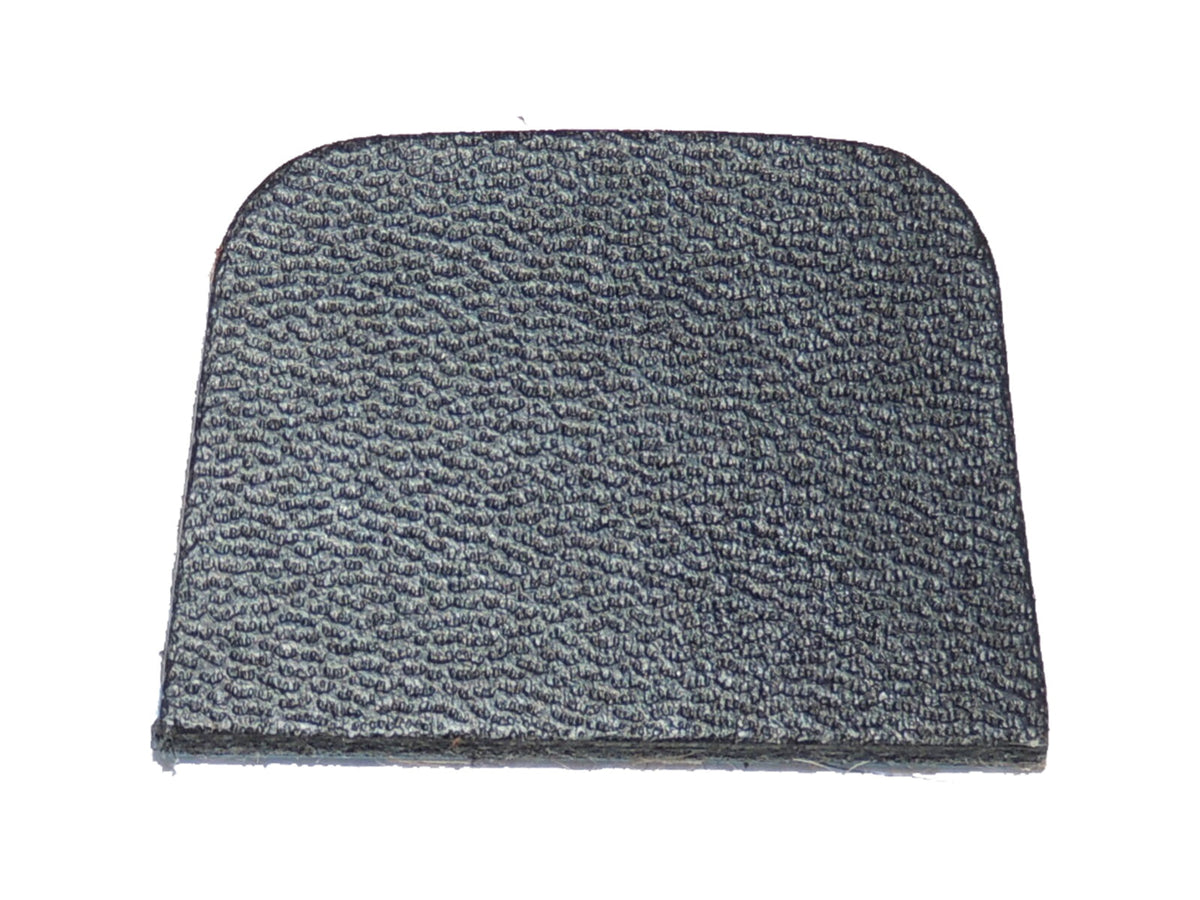 Cir-Cut Strike Plate Leather Black Ambidextrous LP-02