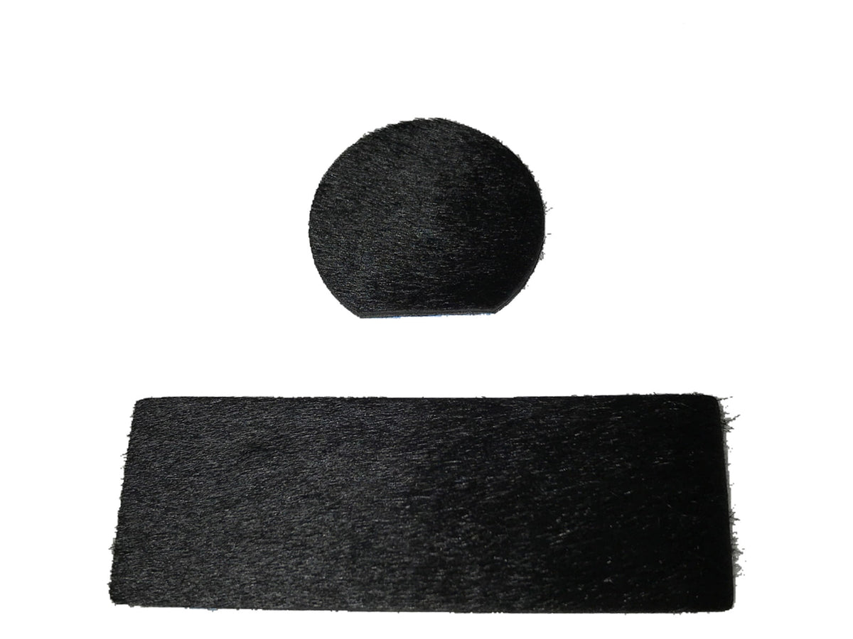 Cir-Cut Traditional Rest Kit Calf Hair 2 Pc Black Ambidextrous CF-01-R