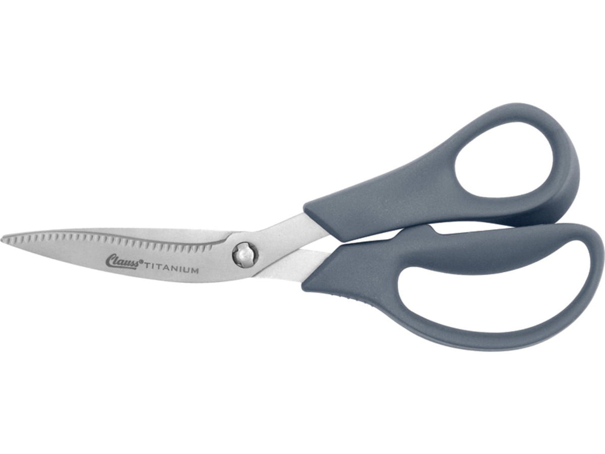 Clauss All Purpose ShearsSerrated Ergonomic Gray Nylon Handle CL18045