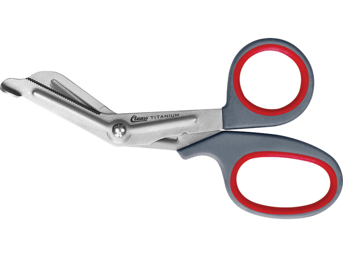 Clauss Professional SnipsSerrated Gray/Red Nylon Handle CL18053