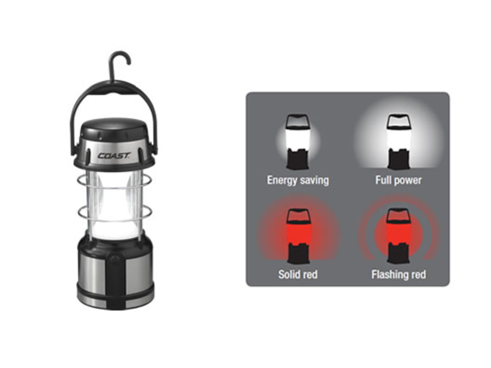Coast EAL17 Camping Lantern with 4 modes - 460 Lumens 20324