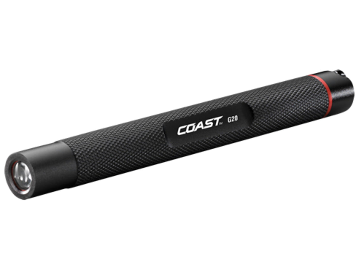 Coast G20 Slim 36 Lumens LED Flashlight Black Clam Pack TT7817CP