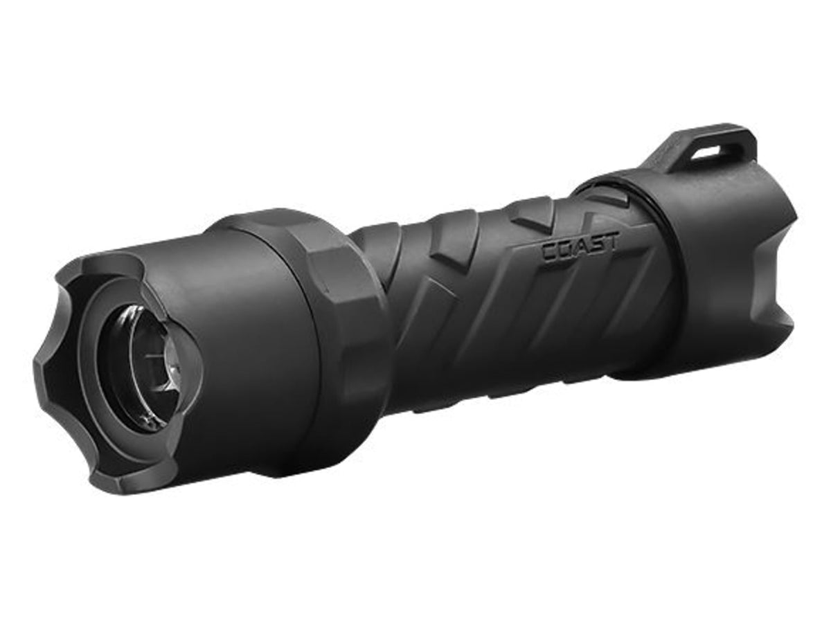 Coast PolySteel 200 Pure Beam Focusing Flashlight 250 Lumens Black Clam 20763