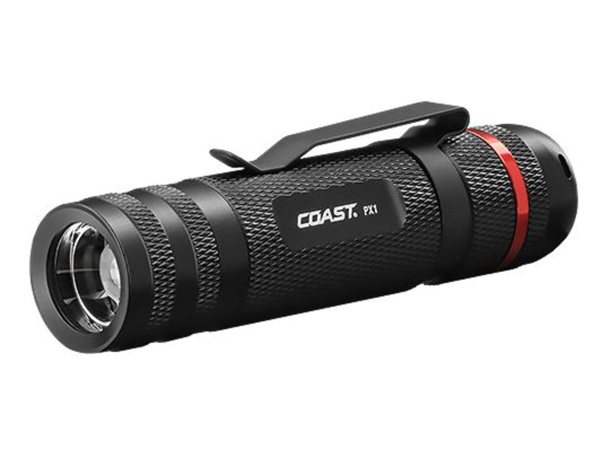 Coast PX1 Pure Beam 3xAAA Focusing Flashlight CP 315 Lumens Black Clam 20864