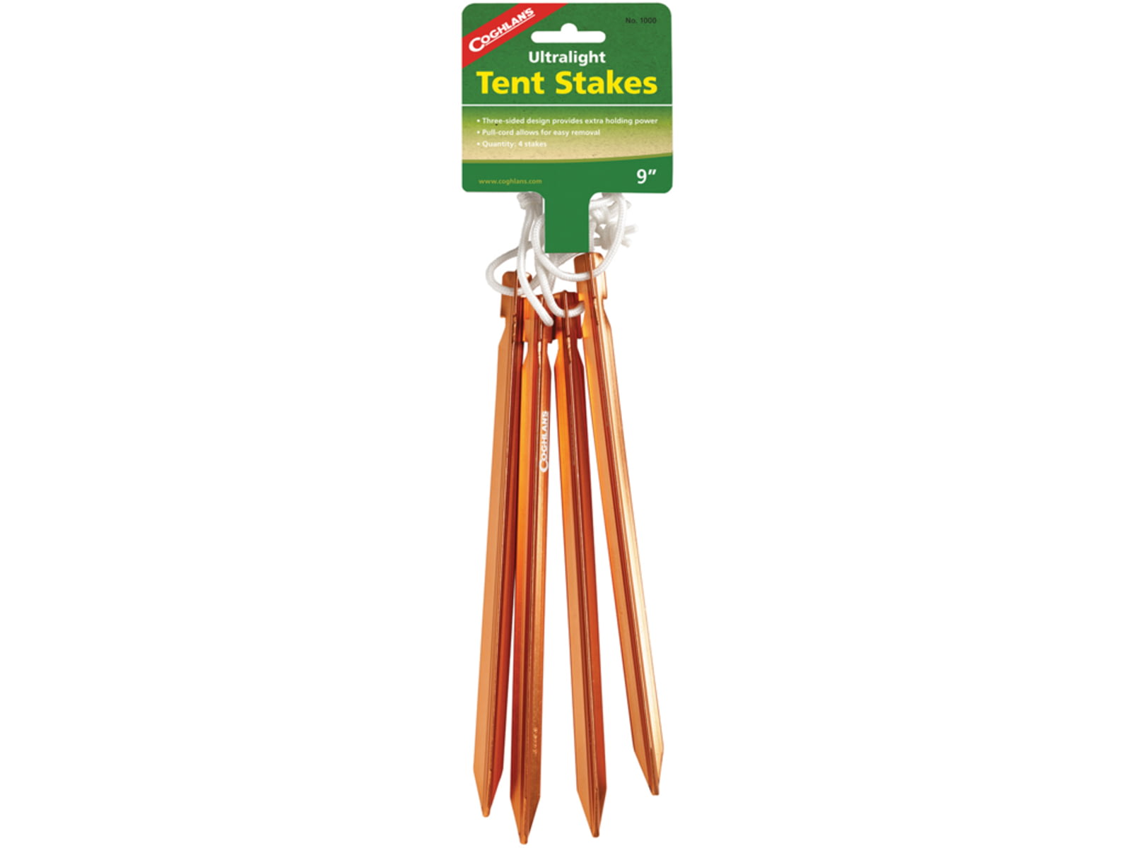 Coghlans Ultralight Aluminum Tent Stakes 4 Pack 72768