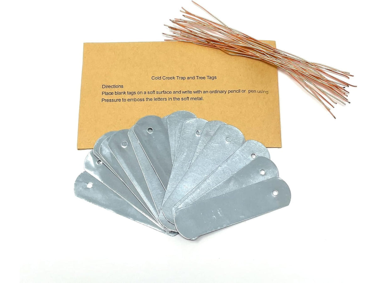 Cold Creek Write-On Trap Tags Silver Small CCWOT25