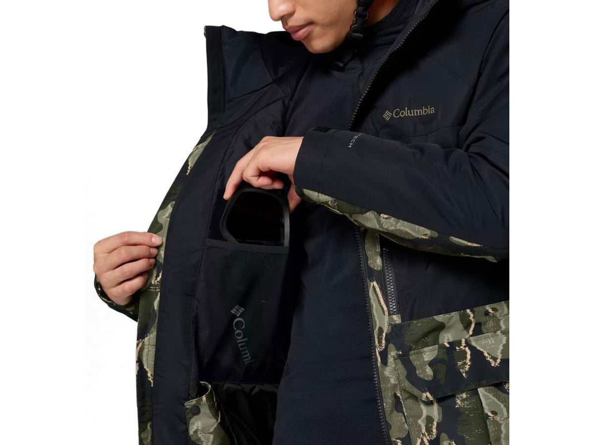 Columbia Coreshot Printed Jacket - Men's Greenscape Treebark Print/Black 2XL 2145121-366-XXL
