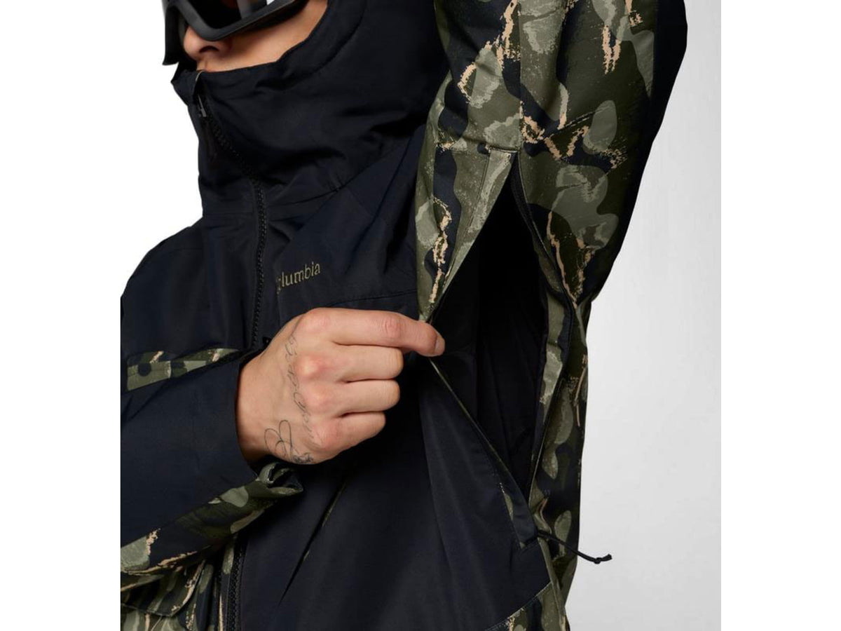 Columbia Coreshot Printed Jacket - Men's Greenscape Treebark Print/Black 2XL 2145121-366-XXL