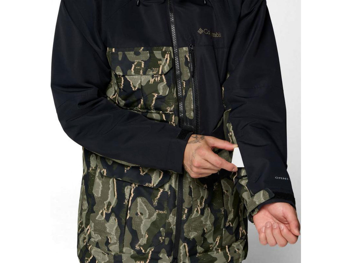 Columbia Coreshot Printed Jacket - Men's Greenscape Treebark Print/Black 2XL 2145121-366-XXL