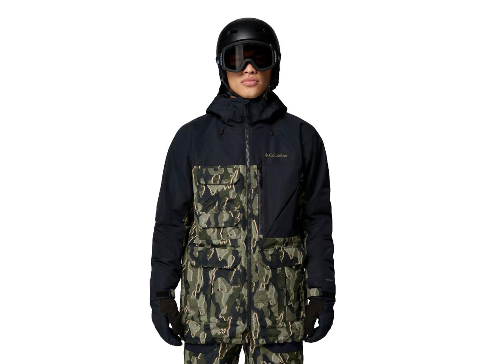 Columbia Coreshot Printed Jacket - Men's Greenscape Treebark Print/Black 2XL 2145121-366-XXL
